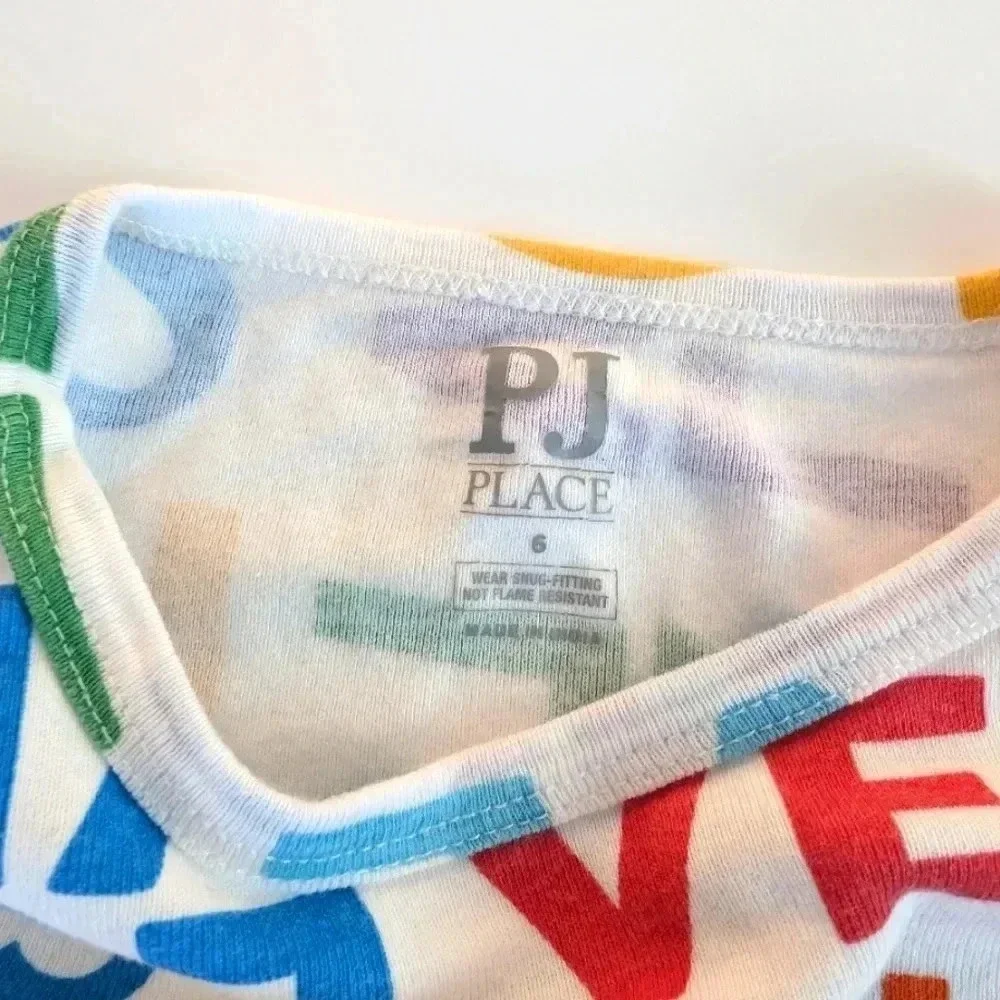 The Children's Place Toddler Girls' Kids PJ Long Sleeve Top and Pants SZ 6 Love